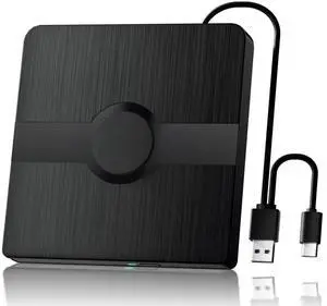 Portable External Blu Ray Drive, USB 3.0 & Type-C BD Reader Writer, 3D Blu-ray CD DVD Burner, Compatible with Windows 10 & Mac OS for PC Laptop Portable External Blu Ray Drive, USB 3.0 & Type-C BD Reader Writer, 3D Blu-ray CD DVD Burner, Compatible with Windows 10 & Mac OS for PC Laptop