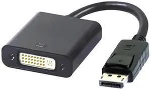 Gold-Plated DisplayPort Male to DVI Female Adapter, DP to DVI Video Converter for PC, Laptop, Monitor & Projector Gold-Plated DisplayPort Male to DVI Female Adapter, DP to DVI Video Converter for PC, Laptop, Monitor & Projector
