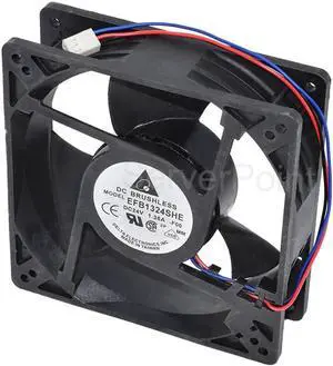 For Delta EFB1324SHE 12738 DC 24V 1.38A 3-Wire Ball Bearing Axial Cooling Fan for Server & Industrial Inverter For Delta EFB1324SHE 12738 DC 24V 1.38A 3-Wire Ball Bearing Axial Cooling Fan for Server & Industrial Inverter