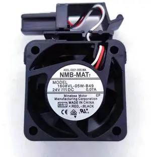 A90L-0001-0551#A NMB 1608VL-05W-B49 4020 DC 24V 0.07A 3-Wire Axial Cooling Fan for FANUC CNC System A90L-0001-0551#A NMB 1608VL-05W-B49 4020 DC 24V 0.07A 3-Wire Axial Cooling Fan for FANUC CNC System