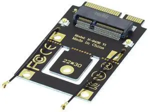 M.2 NGFF Key A to Mini PCI-E Wireless Adapter Support Intel 7260/8265/9260 WiFi5 WiFi6 WiFi7 Module M.2 NGFF Key A to Mini PCI-E Wireless Adapter Support Intel 7260/8265/9260 WiFi5 WiFi6 WiFi7 Module