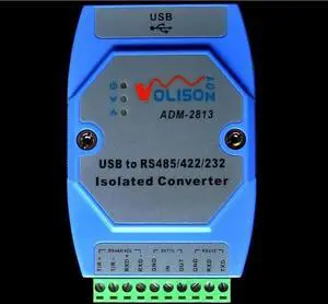 ADM-2813 Industrial USB to RS485/RS422/RS232/TTL Serial Converter, FT232 Chip with Photoelectric Isolation, DIN Rail Mount USB Serial Adapter ADM-2813 Industrial USB to RS485/RS422/RS232/TTL Serial Converter, FT232 Chip with Photoelectric Isolation, DIN Rail Mount USB Serial Adapter