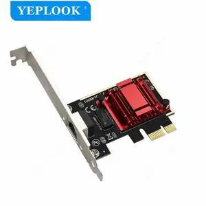 PCIe x1 2.5G Gaming Network Card RTL8125 Chip Single RJ45 2500Mbps LAN Adapter TXA092 for Desktop PC PCIe x1 2.5G Gaming Network Card RTL8125 Chip Single RJ45 2500Mbps LAN Adapter TXA092 for Desktop PC