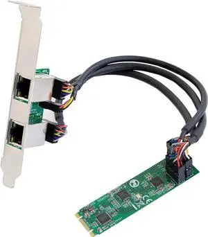 Dual 2.5G M.2 B+M Key Ethernet NIC, Dual-Port 2.5GBase-T M.2 Network Expansion Card Dual 2.5G M.2 B+M Key Ethernet NIC, Dual-Port 2.5GBase-T M.2 Network Expansion Card