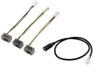RJ9 4P4C Male to 3.5mm Female Headset Adapter Cable, 3.5 Jack to RJ9 Cord Compatible with Avaya Desk Phones RJ9 4P4C Male to 3.5mm Female Headset Adapter Cable, 3.5 Jack to RJ9 Cord Compatible with Avaya Desk Phones