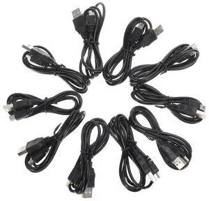 10 Pack 1M USB Charging Cables, Fast Charger Power Cord Compatible with PS3 Game Controllers 10 Pack 1M USB Charging Cables, Fast Charger Power Cord Compatible with PS3 Game Controllers