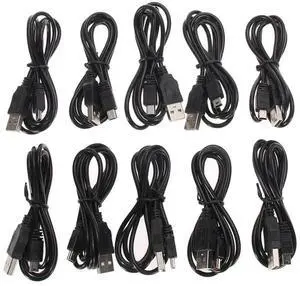 10 Pack 1M Fast Charging USB Power Cables, Replacement Charging Cord Compatible with Game 3 Controllers 10 Pack 1M Fast Charging USB Power Cables, Replacement Charging Cord Compatible with Game 3 Controllers
