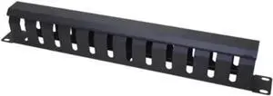 19 Inch 1U Horizontal Rack Cable Management Panel, 12 Slots Metal Finger Duct Wire Organizer with Removable Cover for Server Rack 19 Inch 1U Horizontal Rack Cable Management Panel, 12 Slots Metal Finger Duct Wire Organizer with Removable Cover for Server Rack