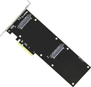 PCIe 3.0 X4/X8 to Dual U.2 NVMe SSD Expansion Riser Adapter Card for Server Storage Upgrade PCIe 3.0 X4/X8 to Dual U.2 NVMe SSD Expansion Riser Adapter Card for Server Storage Upgrade