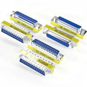 6 Pack DB25 25Pin Gender Changer Coupler, Male to Male & Female to Female RS232 Serial Connector Adapter 6 Pack DB25 25Pin Gender Changer Coupler, Male to Male & Female to Female RS232 Serial Connector Adapter