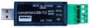 LX08A USB to RS232 RS485 Dual Function Serial Converter, Bidirectional Transparent Transmission, Max 500M Long Distance Communication Module LX08A USB to RS232 RS485 Dual Function Serial Converter, Bidirectional Transparent Transmission, Max 500M Long Distance Communication Module