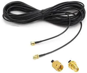 66ft SMA Male to Female RF Coaxial Extension Cable for WiFi & Cellular Antennas 66ft SMA Male to Female RF Coaxial Extension Cable for WiFi & Cellular Antennas