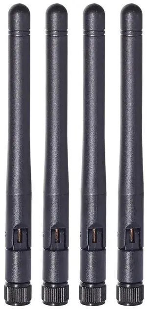 4 Pack 3dBi SMA Male Dual Band WiFi Antenna 2.4GHz/5GHz/5.8GHz for Wireless IP Camera, Surveillance DVR & Truck Rear View Monitor 4 Pack 3dBi SMA Male Dual Band WiFi Antenna 2.4GHz/5GHz/5.8GHz for Wireless IP Camera, Surveillance DVR & Truck Rear View Monitor