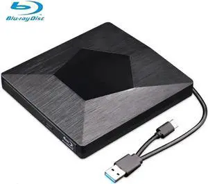 Black Ultra Slim USB 3.0 Type-C External 3D Blu-ray BD CD DVD RW Burner Drive Compatible with Mac OS Windows XP/7/8/10 Laptop Desktop PC Black Ultra Slim USB 3.0 Type-C External 3D Blu-ray BD CD DVD RW Burner Drive Compatible with Mac OS Windows XP/7/8/10 Laptop Desktop PC