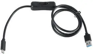 USB-A Male to USB-C Male 60W Fast Charging & 10Gbps Data Cable with Independent On/Off Switch for PC, Phones, Mini Lights & Small Fans USB-A Male to USB-C Male 60W Fast Charging & 10Gbps Data Cable with Independent On/Off Switch for PC, Phones, Mini Lights & Small Fans