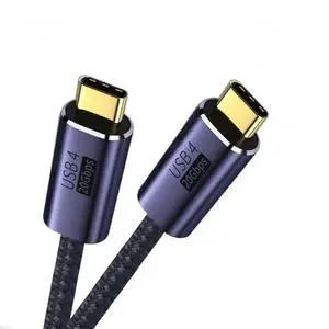 50CM USB4 USB-C Male to Male Cable, USB3.2 Gen2 20Gbps 100W 20V 5A PD Fast Charging Cord for Laptop Tablet Smartphone 50CM USB4 USB-C Male to Male Cable, USB3.2 Gen2 20Gbps 100W 20V 5A PD Fast Charging Cord for Laptop Tablet Smartphone
