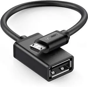 UGREEN 4 Inch Black Micro USB 2.0 OTG Cable, Micro USB Male to USB-A Female OTG Adapter for Samsung S7/S6 Edge/S4/S3, LG G4, Android Phones & Tablets UGREEN 4 Inch Black Micro USB 2.0 OTG Cable, Micro USB Male to USB-A Female OTG Adapter for Samsung S7/S6 Edge/S4/S3, LG G4, Android Phones & Tablets