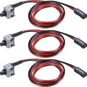 3 Pack ATX PC Power Switch Cable 2 Pin SW On/Off Push Button Cord 50CM Desktop Computer Power Wire 3 Pack ATX PC Power Switch Cable 2 Pin SW On/Off Push Button Cord 50CM Desktop Computer Power Wire