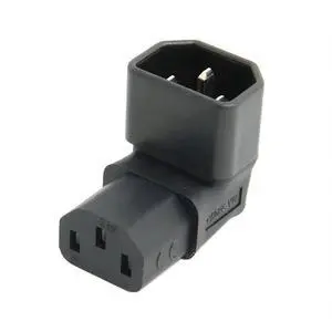 90 Degree Down Angled IEC C14 Male to C13 Female Power Extension Adapter 10A 250V for PC Monitor PDU Server Chassis Printer 90 Degree Down Angled IEC C14 Male to C13 Female Power Extension Adapter 10A 250V for PC Monitor PDU Server Chassis Printer