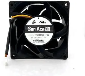 9GV0812P1F04 High Speed PWM Cooling Fan 8038 80×80×38mm DC12V 1.5A 4-Wire Server Chassis Fan 9GV0812P1F04 High Speed PWM Cooling Fan 8038 80×80×38mm DC12V 1.5A 4-Wire Server Chassis Fan