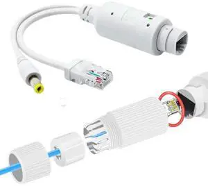 Waterproof 48V to 12V PoE Splitter IEEE802.3af/at 10/100Mbps for IP Camera Waterproof 48V to 12V PoE Splitter IEEE802.3af/at 10/100Mbps for IP Camera