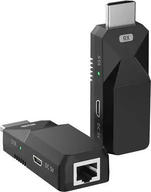 1080P HDMI Over Cat5e/Cat6 Extender, Lossless AV Signal Up to 165 Feet 1080P HDMI Over Cat5e/Cat6 Extender, Lossless AV Signal Up to 165 Feet