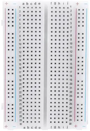 400 Tie Points Solderless PCB Breadboard, Spliceable Circuit Test Breadboard for Electronic Experiment Robot DIY 400 Tie Points Solderless PCB Breadboard, Spliceable Circuit Test Breadboard for Electronic Experiment Robot DIY