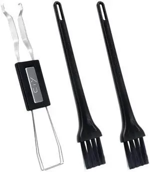 Stainless Steel Keycap & Switch Puller Set with 2 Cleaning Brushes for Mechanical Keyboard Maintenance Stainless Steel Keycap & Switch Puller Set with 2 Cleaning Brushes for Mechanical Keyboard Maintenance