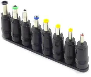 8 Pack Universal Laptop DC Power Adapter Connector Plugs, Multi-Size AC DC Jack Conversion Tips for Notebook Chargers 8 Pack Universal Laptop DC Power Adapter Connector Plugs, Multi-Size AC DC Jack Conversion Tips for Notebook Chargers