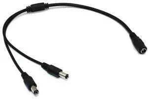 5.5x2.1mm DC Power Splitter Cable 1 Female to 2 Male Plug for POE CCTV Tester & IP Camera Power Supply 5.5x2.1mm DC Power Splitter Cable 1 Female to 2 Male Plug for POE CCTV Tester & IP Camera Power Supply