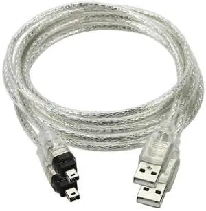 2 Pack 1M USB 2.0 to IEEE 1394 4Pin iLink Firewire Cable, Exclusive for DCR-TRV75E DV Camcorder 2 Pack 1M USB 2.0 to IEEE 1394 4Pin iLink Firewire Cable, Exclusive for DCR-TRV75E DV Camcorder