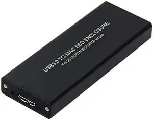 USB 3.0 Type-C SSD Enclosure Black for Apple 12+16 Pin SSD, Compatible with MacBook Air Pro Retina 2013-2016 A1493 A1502 USB 3.0 Type-C SSD Enclosure Black for Apple 12+16 Pin SSD, Compatible with MacBook Air Pro Retina 2013-2016 A1493 A1502