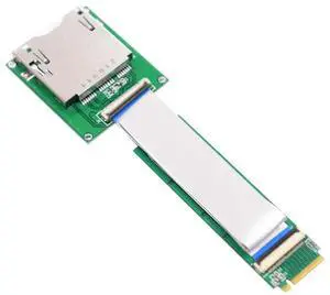 USB 3.1 Gen 2 10Gbps CFexpress Type B Card Reader to M.2 NVMe PCB Adapter with 20cm Flat Cable USB 3.1 Gen 2 10Gbps CFexpress Type B Card Reader to M.2 NVMe PCB Adapter with 20cm Flat Cable