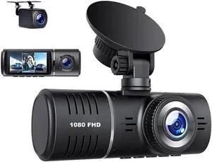 3 Channel Dash Cam, 1080P Front + 720P Inside + 720P Rear Triple Lens Car DVR with 2.45 Inch Screen, HDR Night Vision, 24/7 Parking Monitor, G-Sensor, Loop Recording, Max 64GB TF Card 3 Channel Dash Cam, 1080P Front + 720P Inside + 720P Rear Triple Lens Car DVR with 2.45 Inch Screen, HDR Night Vision, 24/7 Parking Monitor, G-Sensor, Loop Recording, Max 64GB TF Card