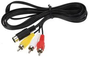 9 Pin to 3RCA AV Audio Video Cable, Composite RCA Audio Video Wire Cord Compatible with Sega Genesis 2 & Sega Genesis 3 Game Consoles 9 Pin to 3RCA AV Audio Video Cable, Composite RCA Audio Video Wire Cord Compatible with Sega Genesis 2 & Sega Genesis 3 Game Consoles