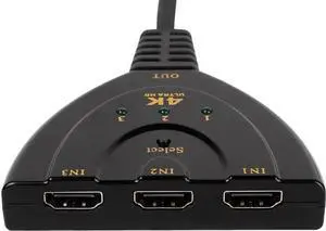 3 Port HDMI Splitter Switch Cable, 1080P HDMI Switcher Hub Adapter, Compatible with HDTV, PS4, Xbox Game Consoles 3 Port HDMI Splitter Switch Cable, 1080P HDMI Switcher Hub Adapter, Compatible with HDTV, PS4, Xbox Game Consoles