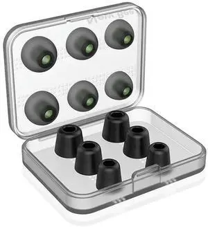 Soft Memory Foam Ear Tips, Noise Isolating Replacement Earbud Cushion Pads, Comfort Foam Ear Tips Accessories for In-Ear Headphones Soft Memory Foam Ear Tips, Noise Isolating Replacement Earbud Cushion Pads, Comfort Foam Ear Tips Accessories for In-Ear Headphones