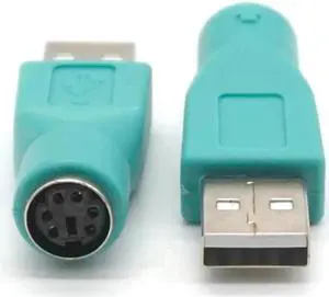 3 Pack USB Female to PS2 Male Adapter Converter, USB to PS2 Connector for PC Desktop Keyboard & Mouse 3 Pack USB Female to PS2 Male Adapter Converter, USB to PS2 Connector for PC Desktop Keyboard & Mouse