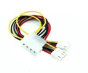 Big 4 Pin IDE Molex to Dual Small 4 Pin FDD Power Splitter Cable, IDE to Floppy Drive Power Extension Adapter Cord Big 4 Pin IDE Molex to Dual Small 4 Pin FDD Power Splitter Cable, IDE to Floppy Drive Power Extension Adapter Cord