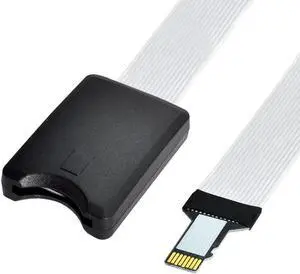 AJMRTC TF Micro SD Male to SD Female Extension Cable, 10CM FPC Flat Soft Ribbon Extender Cord, Micro-SD Memory Card Adapter Cable for Camera, Raspberry Pi, Electronics Projects AJMRTC TF Micro SD Male to SD Female Extension Cable, 10CM FPC Flat Soft Ribbon Extender Cord, Micro-SD Memory Card Adapter Cable for Camera, Raspberry Pi, Electronics Projects