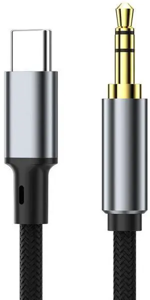 AJMRTC Braided USB-C to 3.5mm AUX Audio Cable 0.5M (1.64FT), Male to Male Hi-Fi Stereo Aux Cord Noise Isolation, Compatible with iPhone15/16 Samsung Phone Laptop PC Car Stereo Sound Box Headphone Amp AJMRTC Braided USB-C to 3.5mm AUX Audio Cable 0.5M (1.64FT), Male to Male Hi-Fi Stereo Aux Cord Noise Isolation, Compatible with iPhone15/16 Samsung Phone Laptop PC Car Stereo Sound Box Headphone Amp