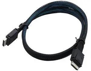 AJMRTC 50CM PCIe Oculink Mini SAS SFF-8611 4I to SFF-8611 4I Internal Server Cable, High Speed Multi-Shield Hard Drive Data Wire for RAID Controller Card, NVMe SSD Array, Hard Disk Storage Backplane, AJMRTC 50CM PCIe Oculink Mini SAS SFF-8611 4I to SFF-8611 4I Internal Server Cable, High Speed Multi-Shield Hard Drive Data Wire for RAID Controller Card, NVMe SSD Array, Hard Disk Storage Backplane,