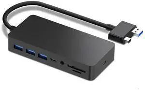 AJMRTC SH701 6-in-1 Surface Docking Station for Microsoft Surface Pro 4/5/6 & Surface Laptop 1/2, USB-C Multiport Hub with 4K HDMI, DP, VGA, 3 USB 3.0, Type-C Data, SD/TF Card Reader, 3.5mm Audio Port AJMRTC SH701 6-in-1 Surface Docking Station for Microsoft Surface Pro 4/5/6 & Surface Laptop 1/2, USB-C Multiport Hub with 4K HDMI, DP, VGA, 3 USB 3.0, Type-C Data, SD/TF Card Reader, 3.5mm Audio Port