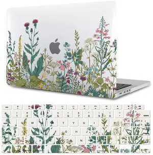 MacBook Air 11 Inch Hard Cover with Soft Keyboard Cover Skin, Plants