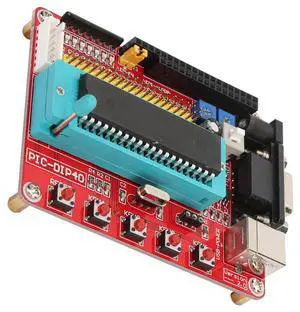 FTVOGUE PIC16F877A Microcontroller Development Board Microchip Board with RS232 Interface,Development Kits and Boards