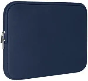 DTTO Laptop Sleeve Case, 13.3 Inch Padded Protective Laptop Cover Briefcase Carrying Bag Compatible with MacBook Air/Pro 13 Inch, MacBook Pro 14 Inch, Slim Portable Computer Bag Neoprene, Blue