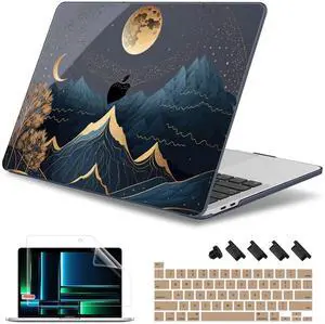 May Chen Compatible with MacBook Pro 13 inch Case with Touch Bar 2022 2021 2020 Release A2338 M1/M2 A2251 A2289, Plastic Hard Shell Case with Keyboard Cover, Traditional