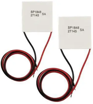 HiLetgo 2pcs SP1848-27145 SA TEC1-27145 SP1848 40x40mm Semiconductor Thermoelectric Heatsink Cooler Plates Peltier Plate for Power Generation