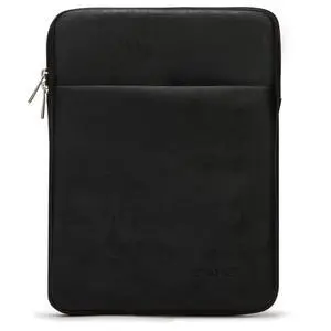 Kinmac 360° Protective Vertical Laptop Sleeve Case Bag with Pocket for MacBook Pro 14 inch and 14 inch-14.4 inch Laptop (Black PU)