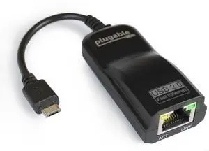 Plugable Micro USB to Ethernet Adapter | Fast Ethernet Adapter for Raspberry Pi Zero, Pi Zero 2 W+, Windows Tablets, Android  ASIX AX88772A Chipset